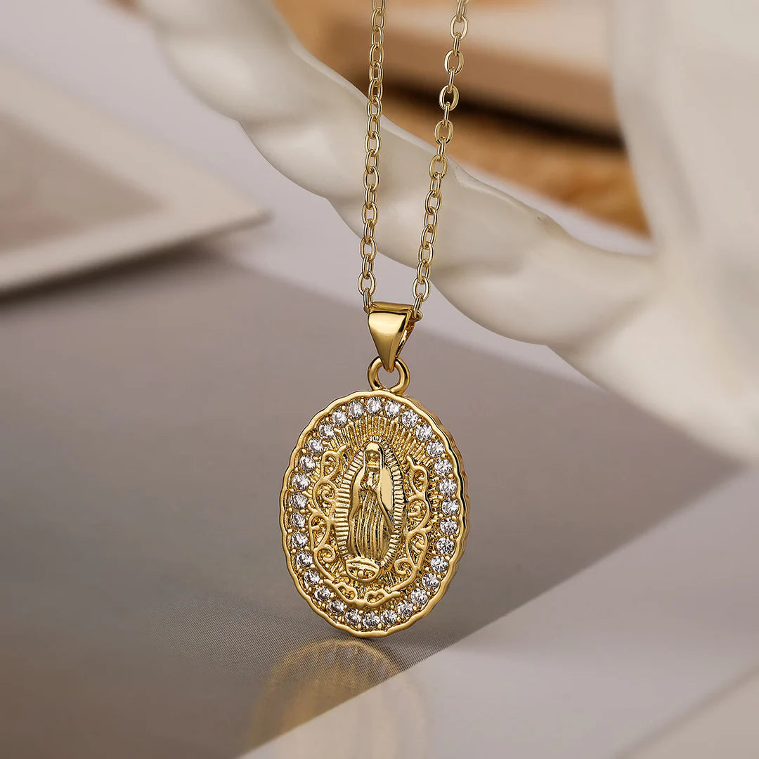Our Lady Three-Design Necklace: Steady Companion for Quiet Routines